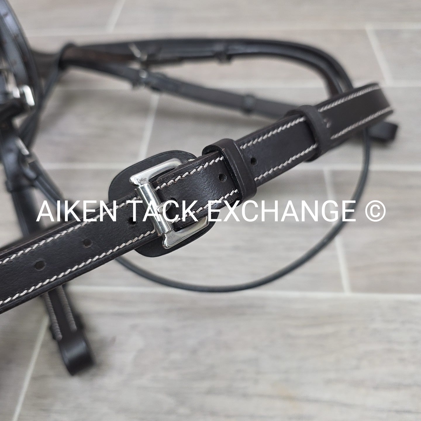 SmartPak Harwich Fancy Stitch Wide Noseband Bridle with Matching Reins, Oversize
