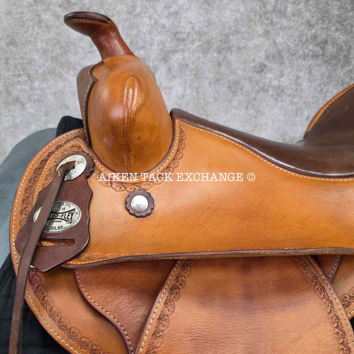 **SOLD** Ortho-Flex Western Saddle, 16" Seat, Flex Panels