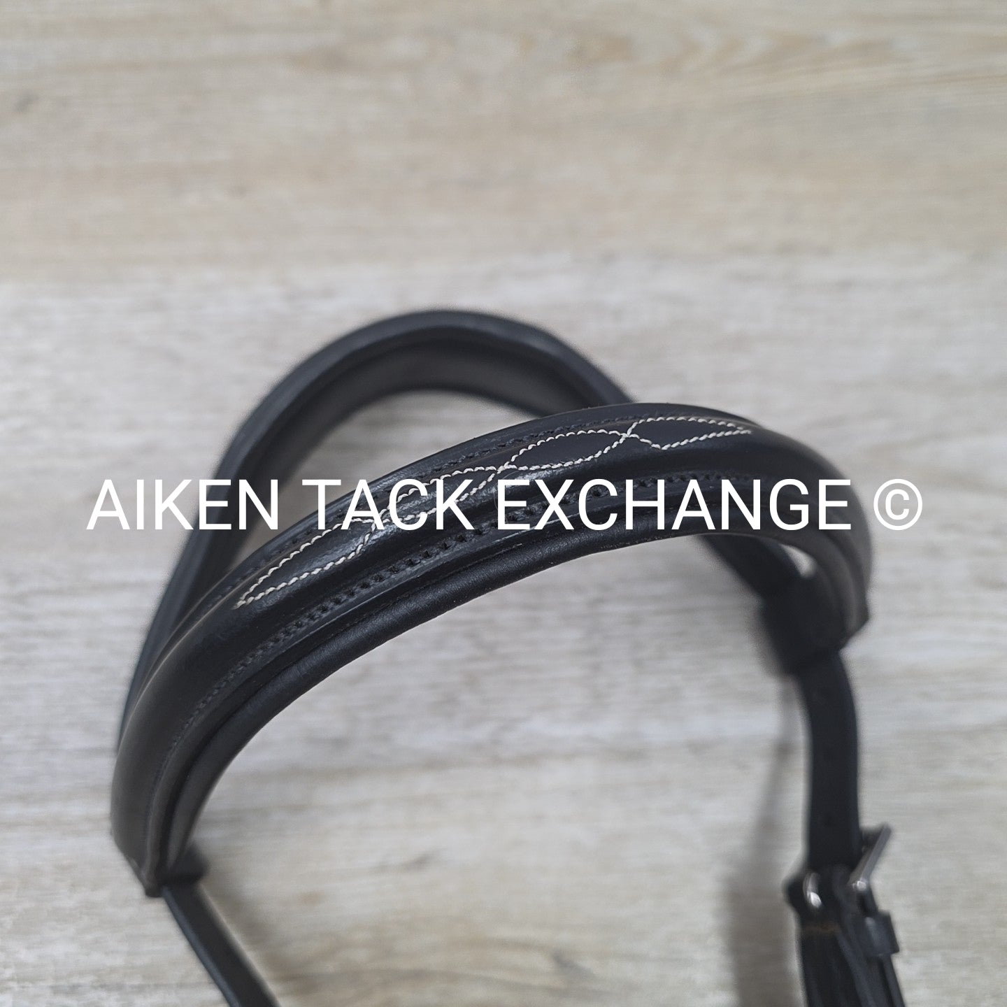 Bobby's English Tack Anatomic Bridle with Rubber Reins, Black, Size Full