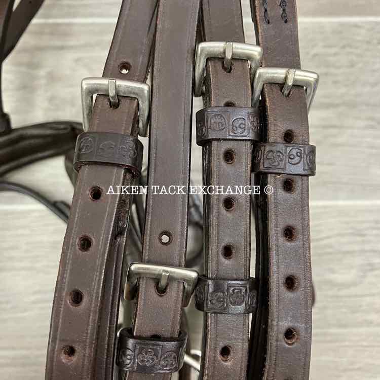 Stubben Switch 2-in-1 Snaffle & Weymouth Bridle, Brown, Size Full