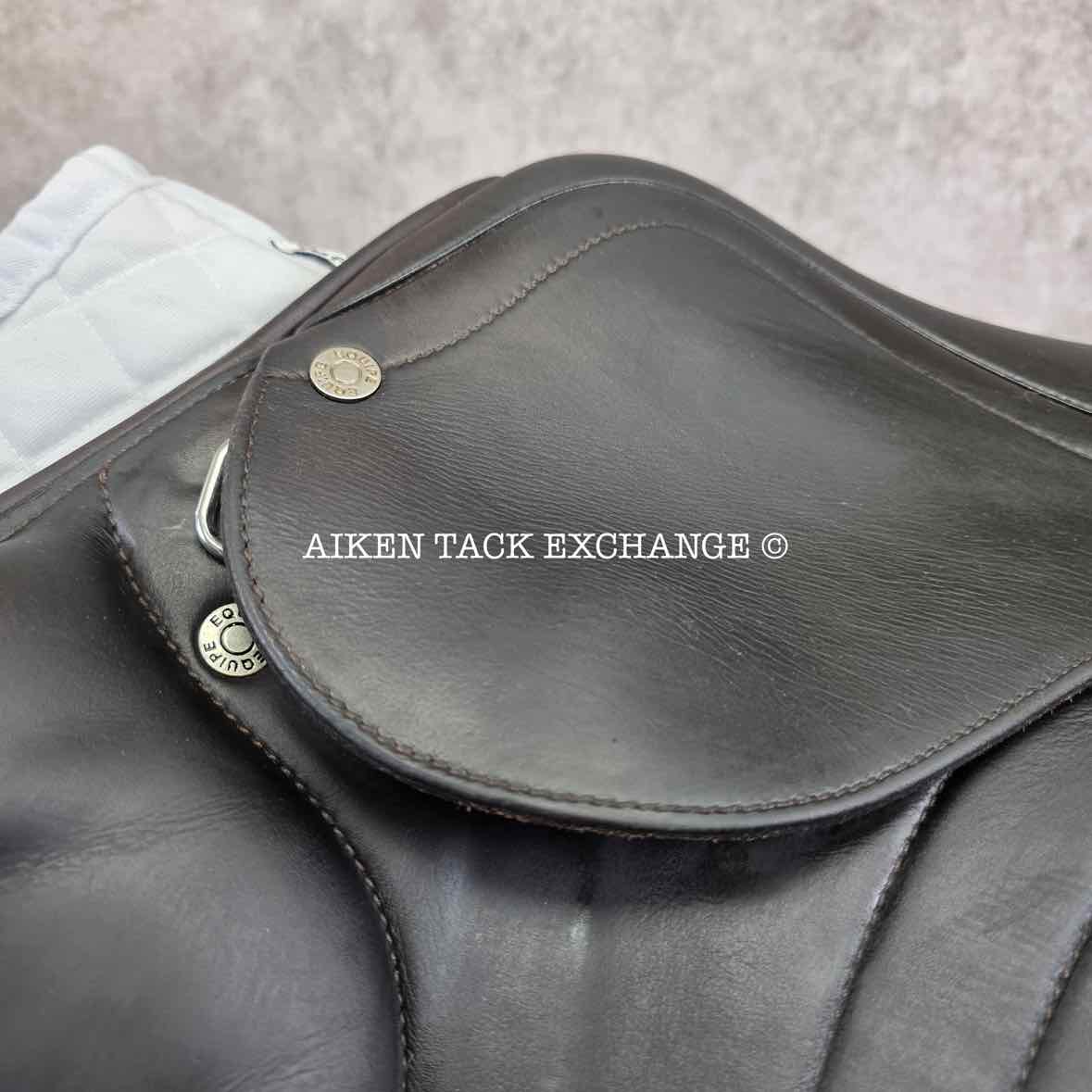 **SOLD** 2017 Equipe Synergy Monoflap Jump Saddle, 17.5" Seat, Medium Wide Tree, Foam Panels