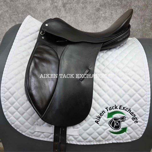 Legend Dressage Saddle, 17" Seat, M/MW Tree, Wool Flocked Panels