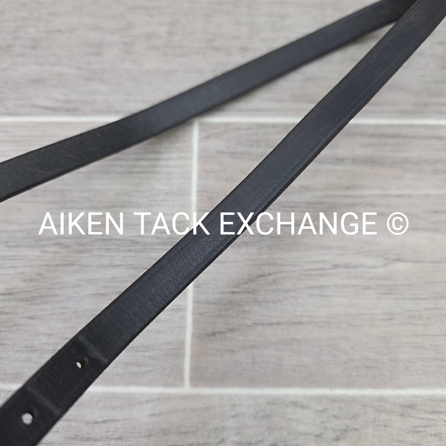 Plain Raised Noseband, Missing Flash Strap, Black, Size Full