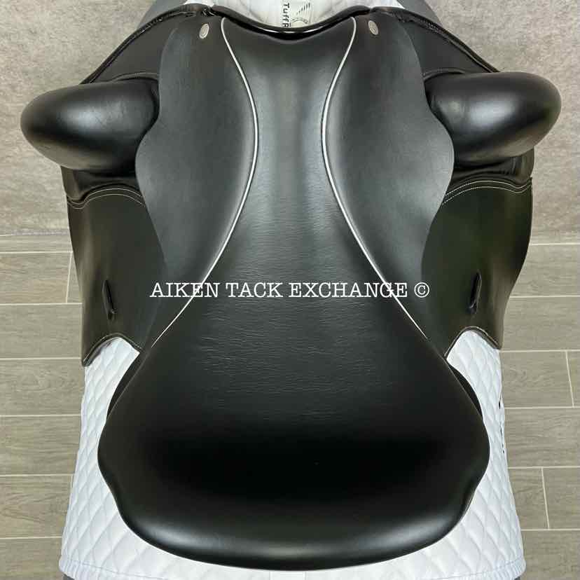 2018 Custom Saddlery Wolfgang Solo MKII Monoflap Dressage Saddle, 17.5" Seat, Adjustable Tree, Wool Flocked Panels
