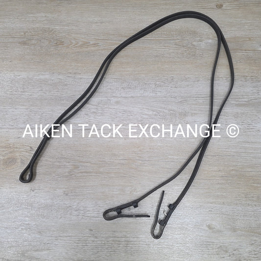 Flat Curb Rein, Black