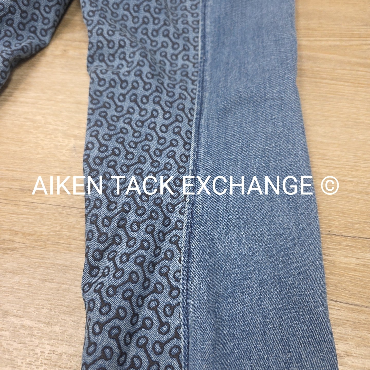 Horze Silicone Grip Full Seat Denim Breeches, Size 28