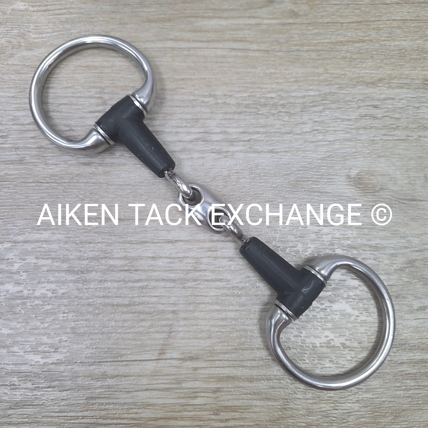 Double Joint Rubber Eggbutt Pony Bit 4.25"
