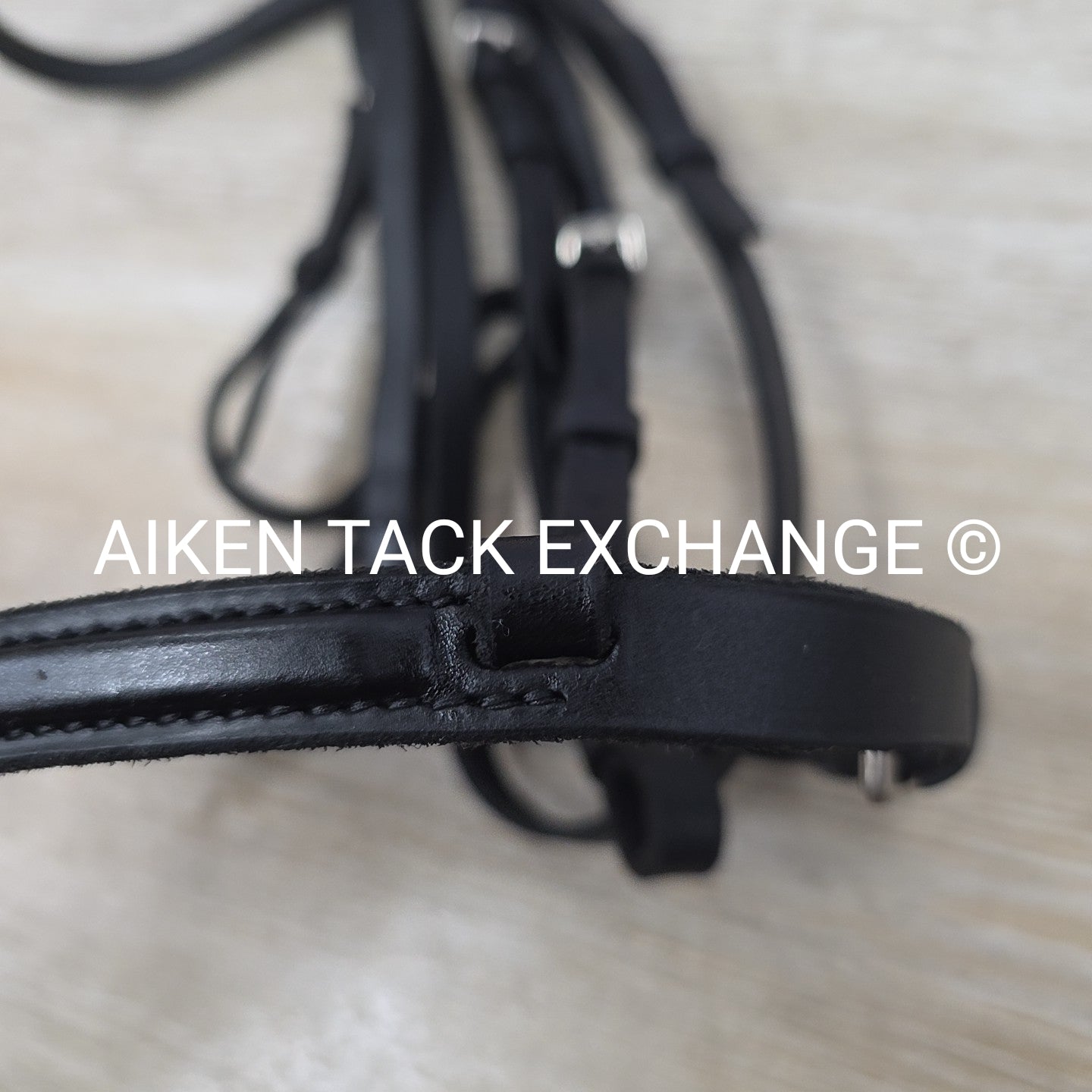 Courbette Plain Bridle Bridle, No Reins, Black, Size Full