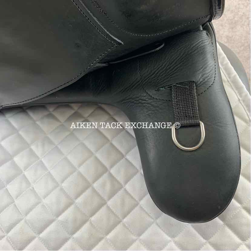 2022 JC Performance Line P2 Monoflap Dressage Saddle, 18" Seat, Wide Tree, Wool Flocked Pony Panels