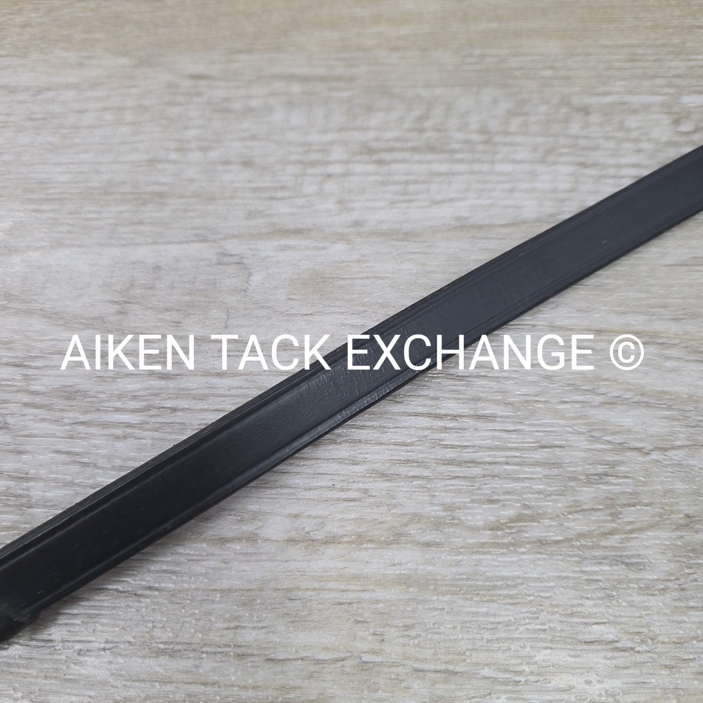 Flat Laced Reins, Black, 56"