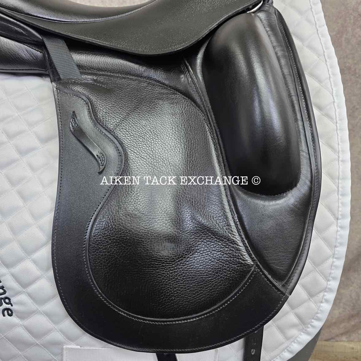 2023 Envy by Custom Saddlery Aurora Monoflap Dressage Saddle, 17.5" Seat, Adjustable Tree, Wool Flocked Panels