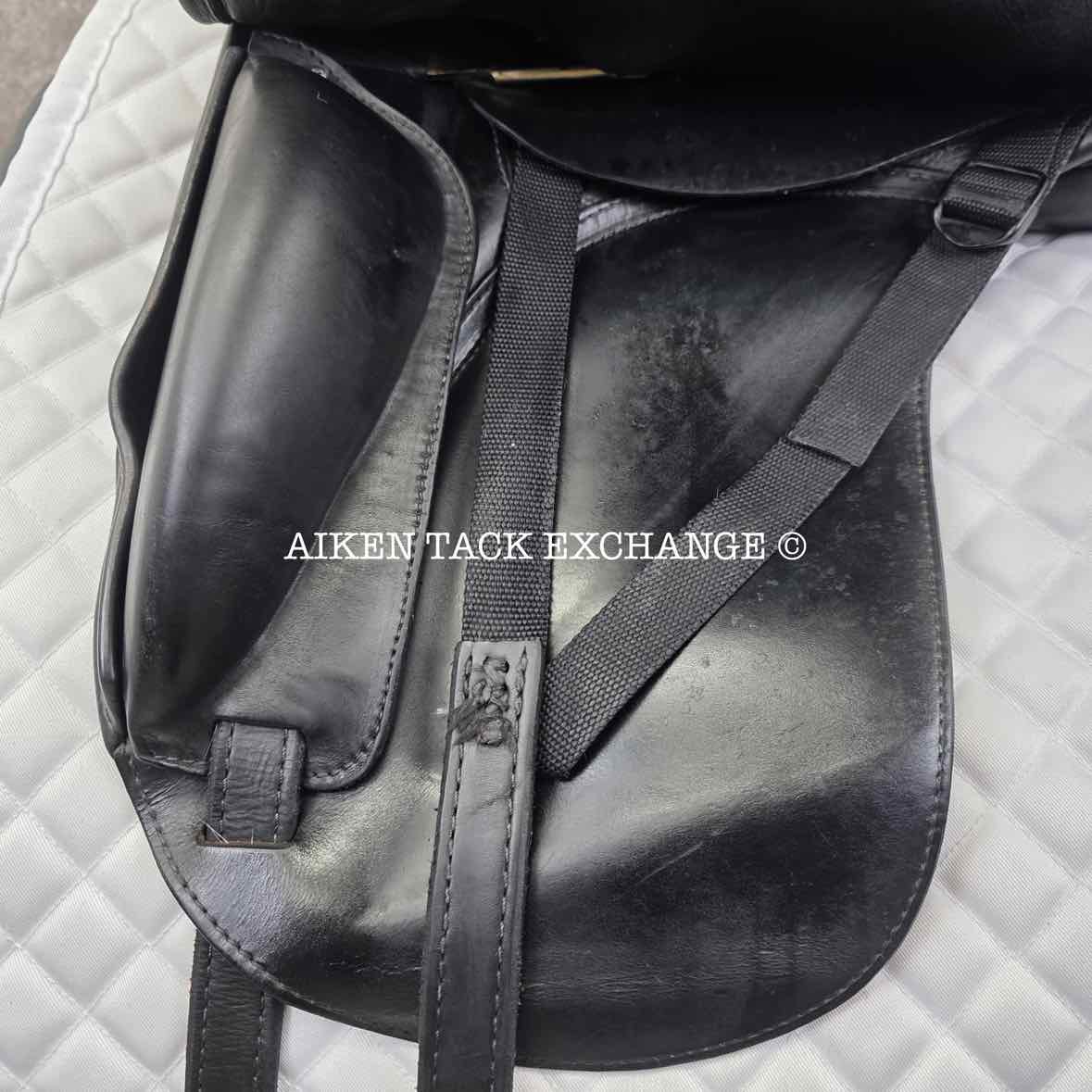 2003 Schleese JES Advanced Dressage Saddle, 17" Seat, Wide Tree, Wool Flocked Panels