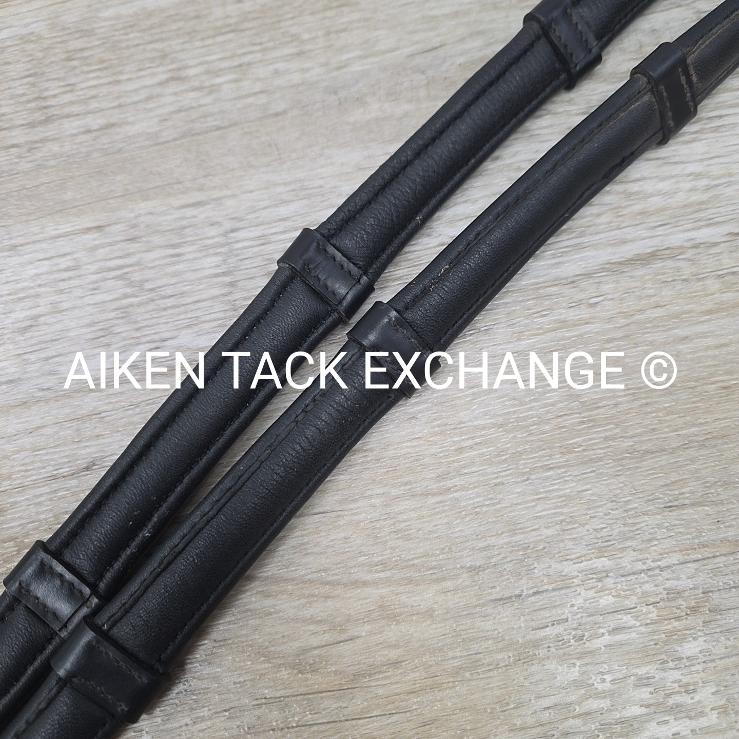 Cushion Grip Reins with Hand Stops, Black, 56"