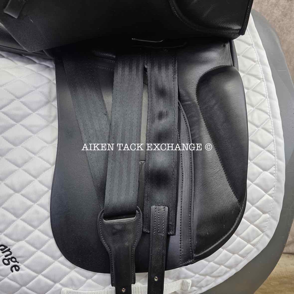Smith-Worthington Nightwind Dressage Saddle, 17.5" Seat, XX-Wide Hoop Tree, Wool Flocked Panels