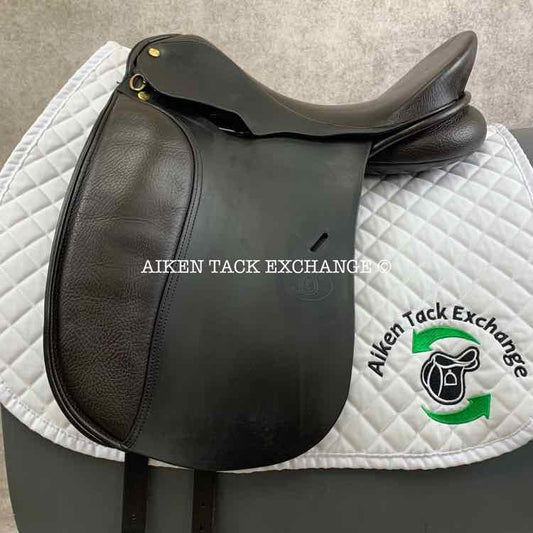 **SOLD** 1998 Schleese JES Dressage Saddle, 17" Seat, Wide Tree, Wool Flocked Panels