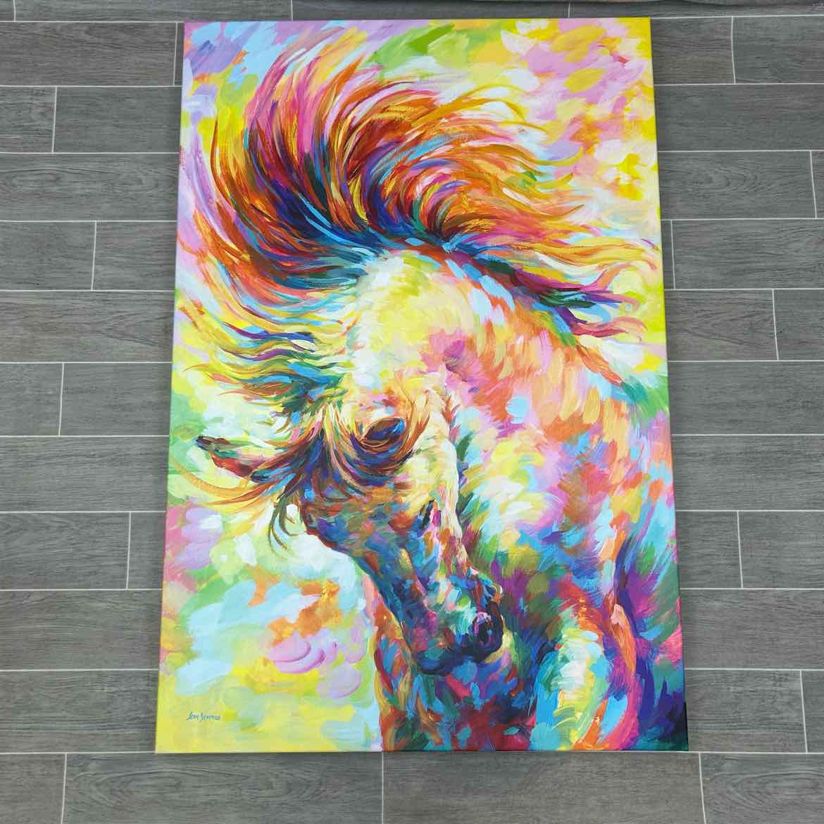 "Brave Horse" by Leon Devenice Canvas Print, 32" x 48"