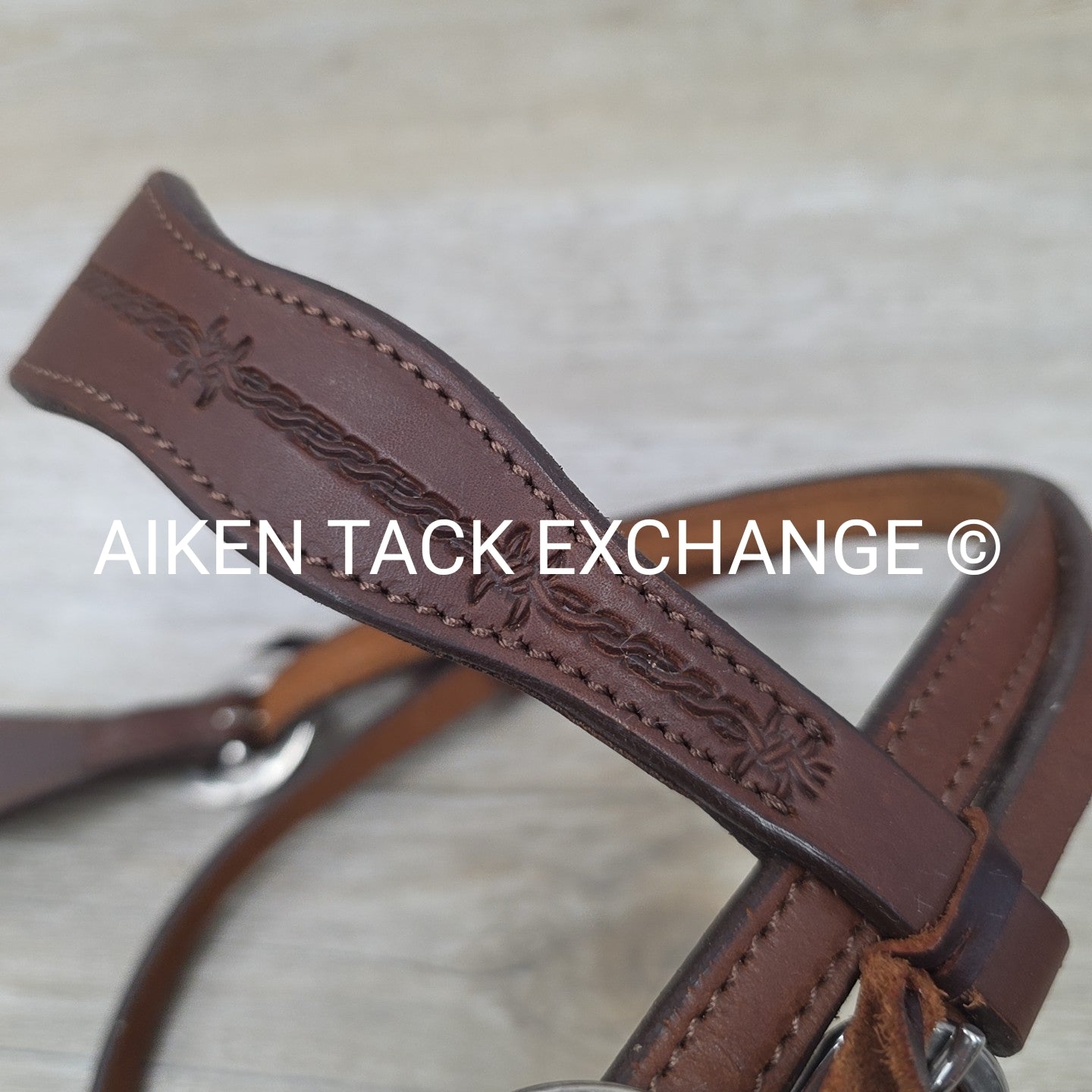 Browband Western Head Stall, Brown, Size Pony