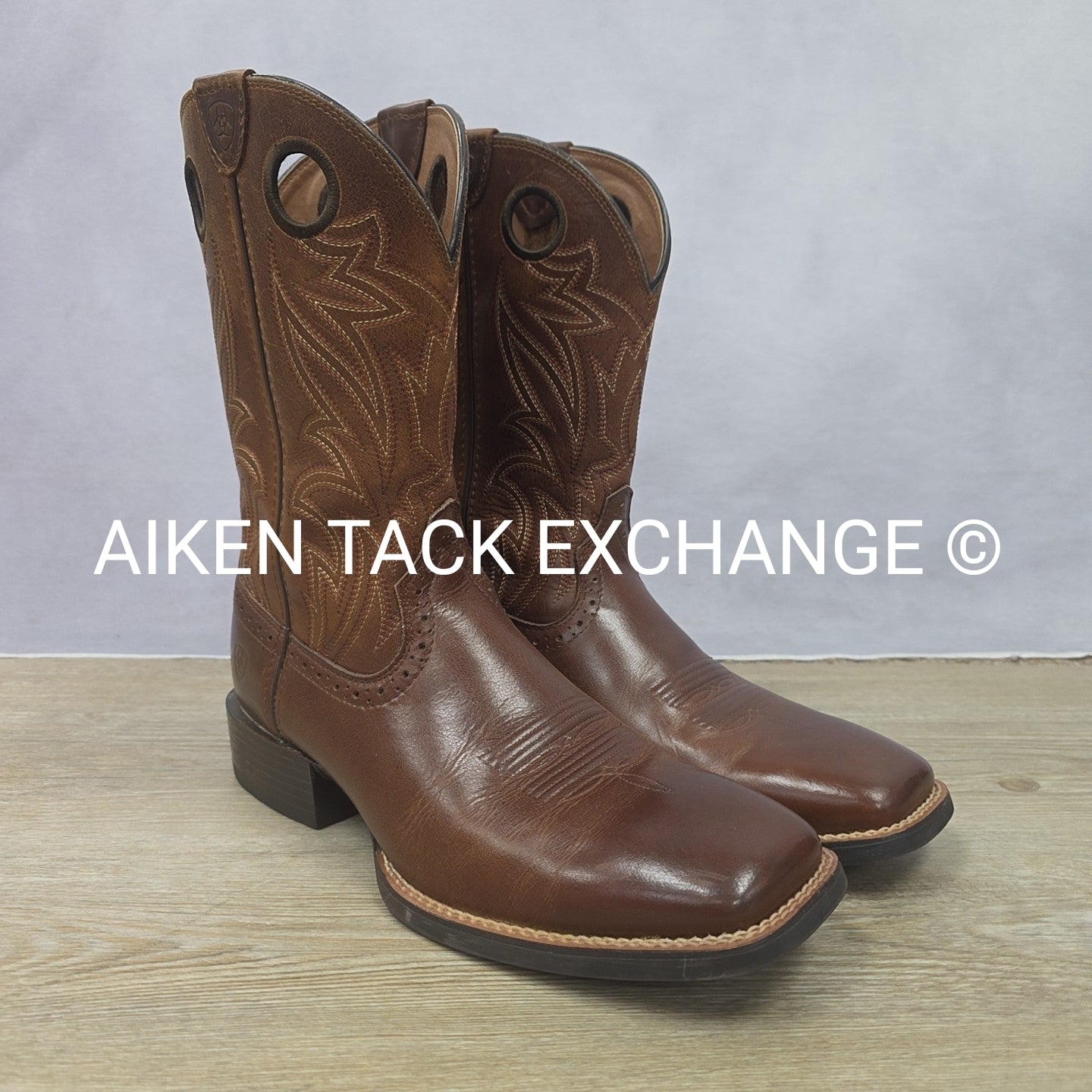 Ariat Sidebet Western Boots w/ Wide Square Toe, Men's 11.5D
