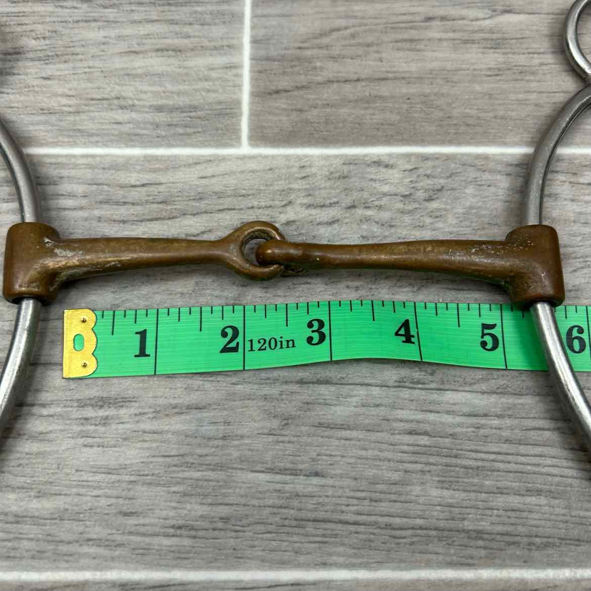 Copper Single Joint Banana Shank Gag Bit 5"