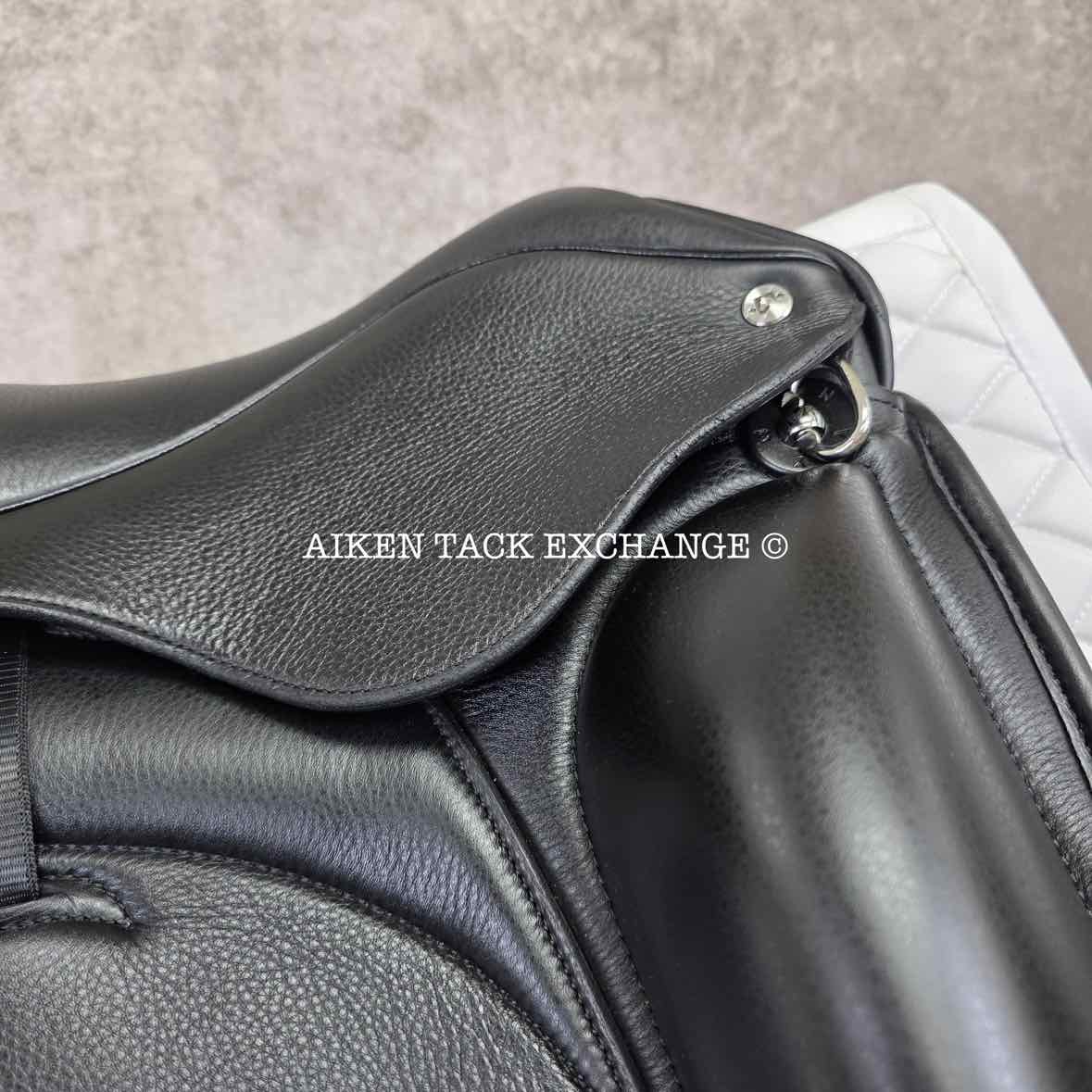 2023 Envy by Custom Saddlery Motion Monoflap Dressage Saddle, 18" Seat, Adjustable Tree, Wool Flocked Panels