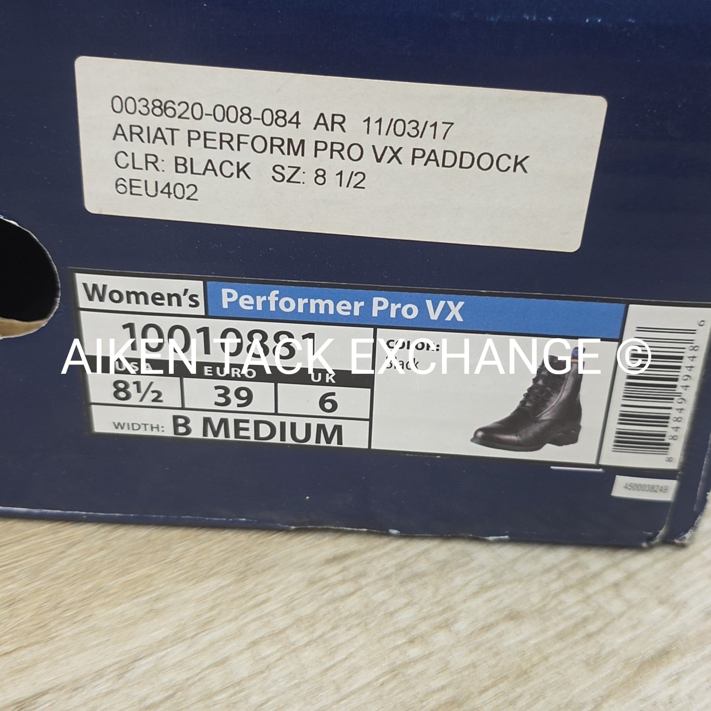 Ariat Performer Pro VX Lace Up Paddock Boots, Size 8.5