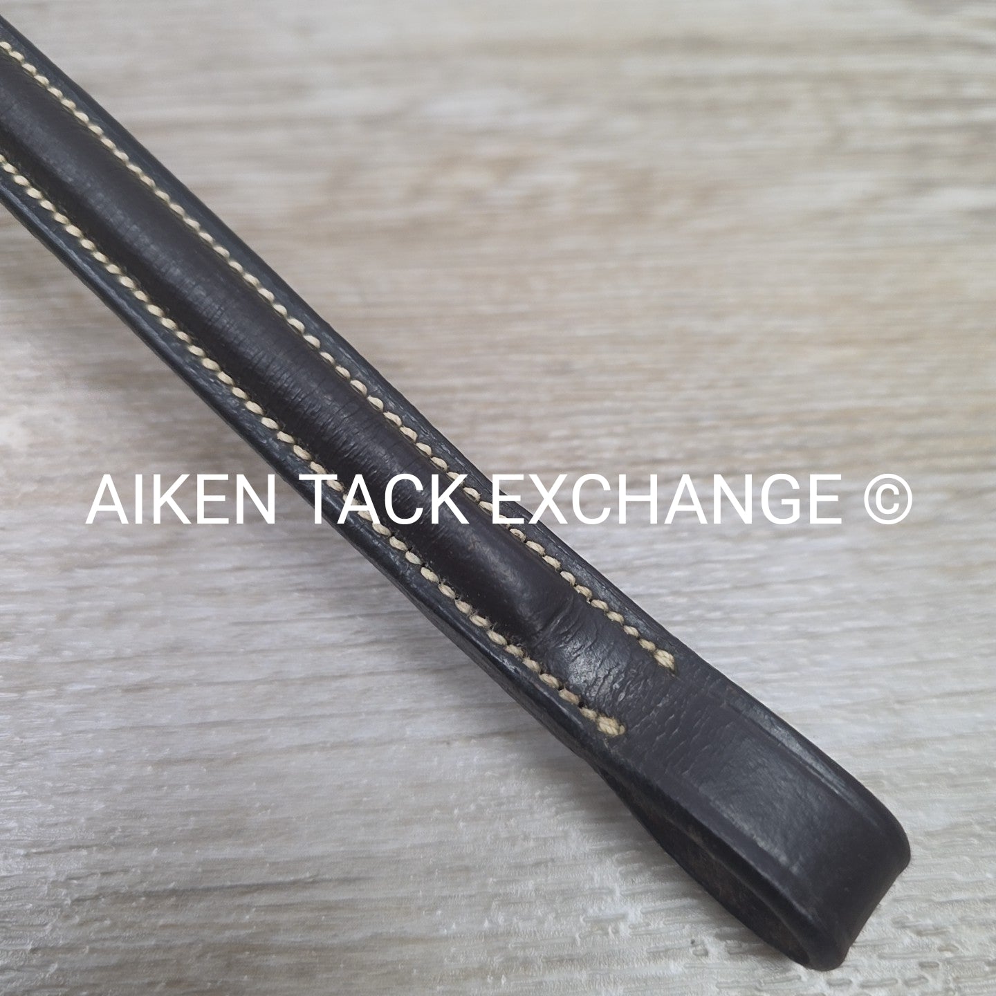Round Raised Browband, Brown, Size 13.5"