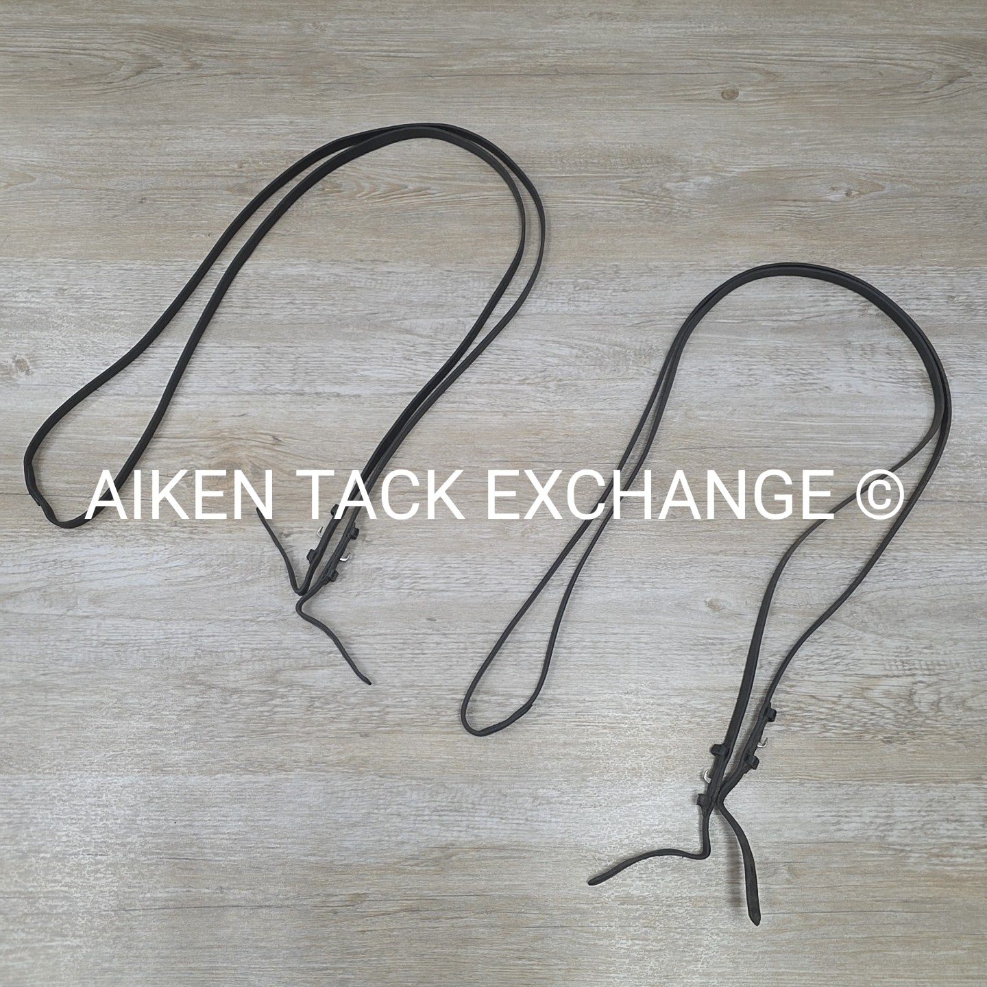 BARGAIN BUNDLE: 2 Pairs Flat Curb Reins, Black