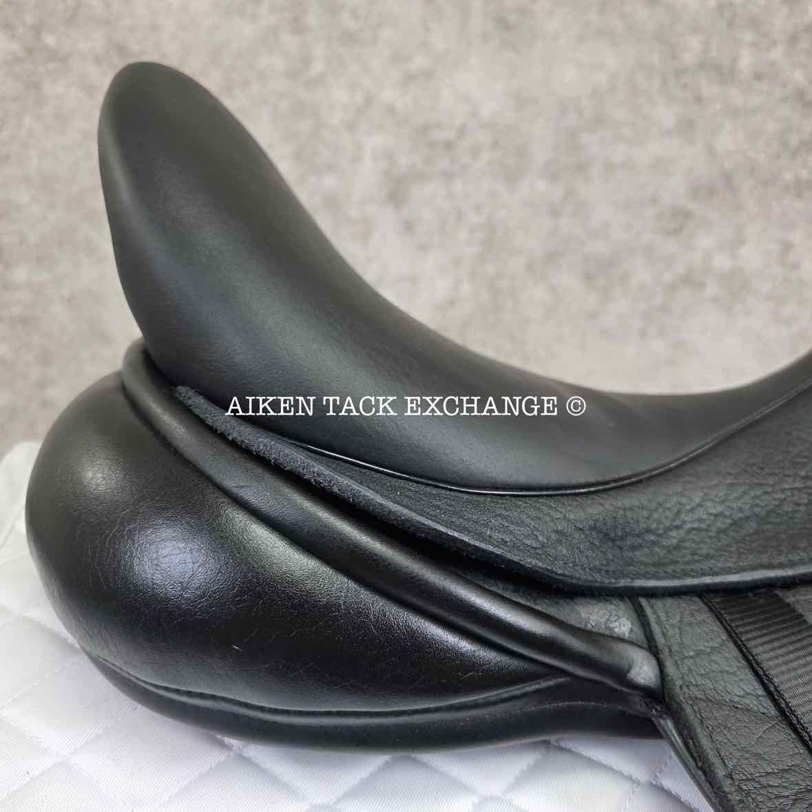 2020 Custom Saddlery Icon Star Monoflap Dressage Saddle, 18" Seat, Adjustable Tree, Wool Flocked Hybrid Panels