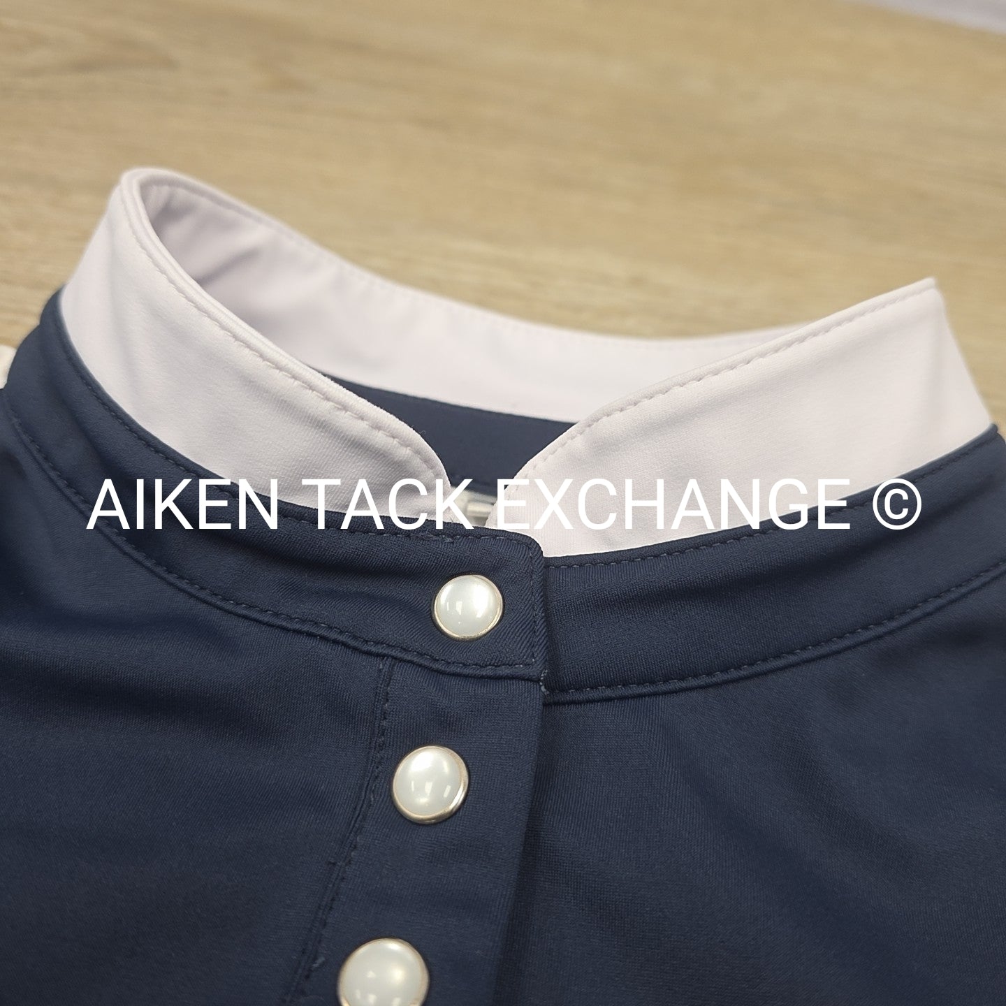 Free Ride Equestrian Devon Short Sleeve Show Shirt, Size Large