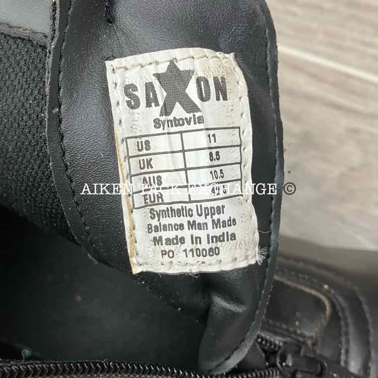 Saxon Syntovia Zip Paddock Boots, Size 11