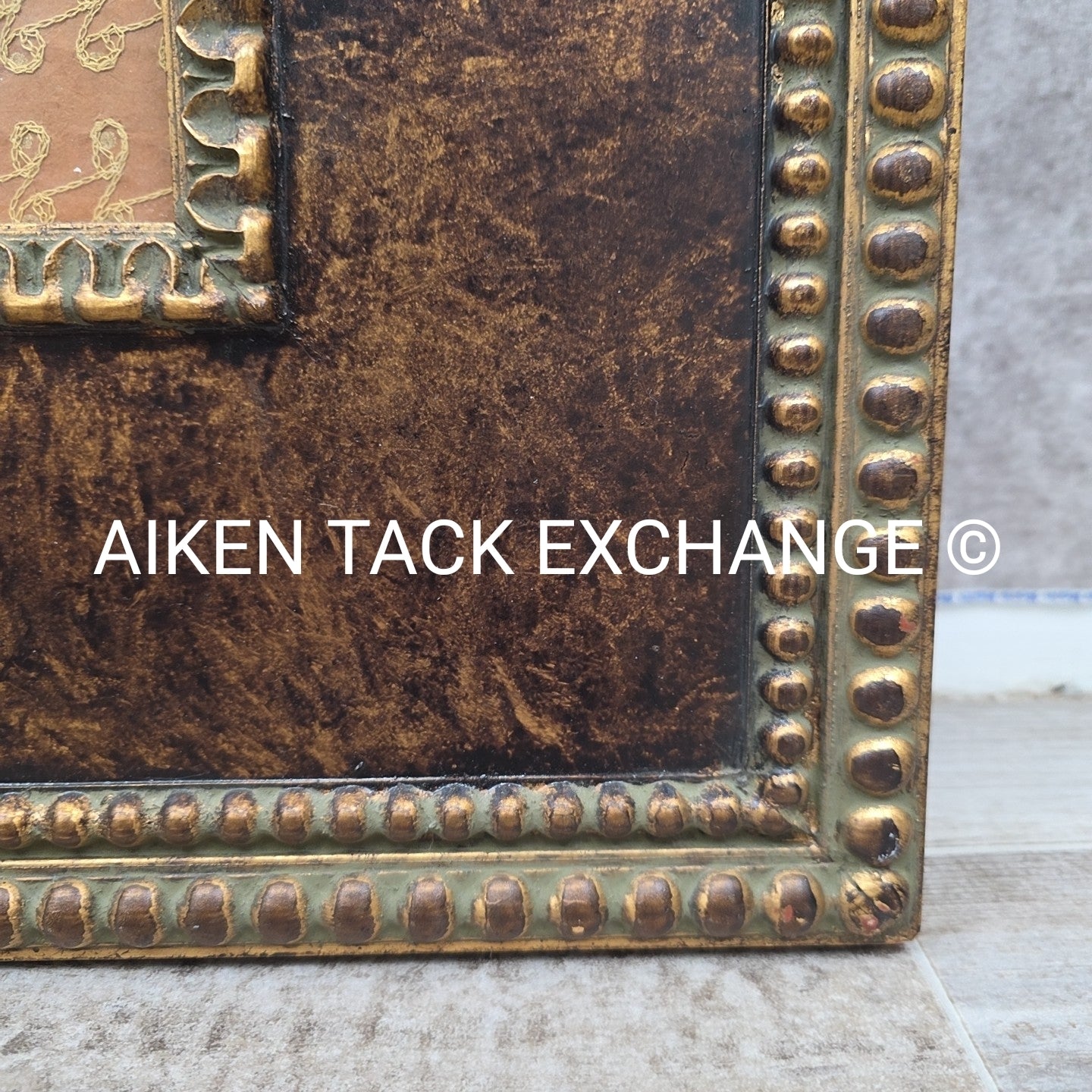 PL. 39 Le Petit Corporal, Embroidered, Matted, Framed, 31" x 27"