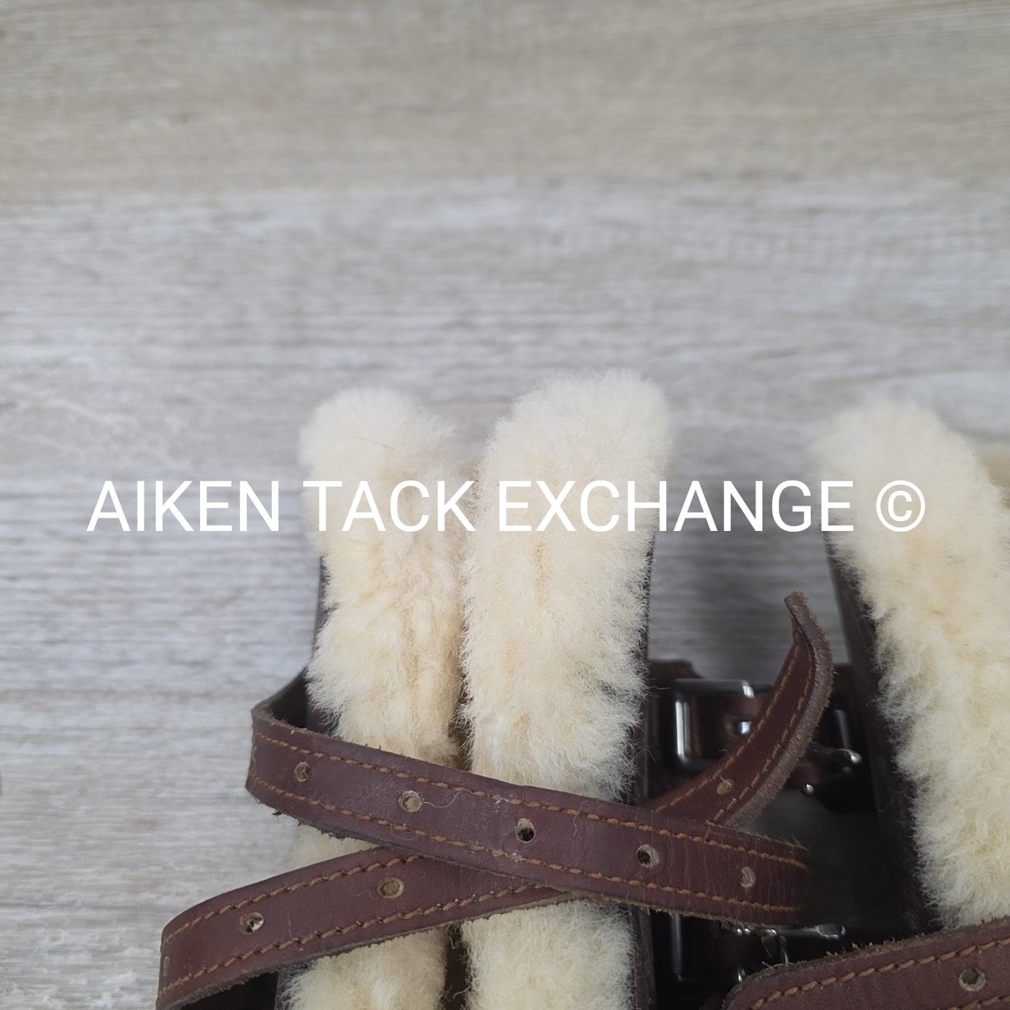 Dover Saddlery Leather Open Front Sheepskin Lined Boots, Size Medium