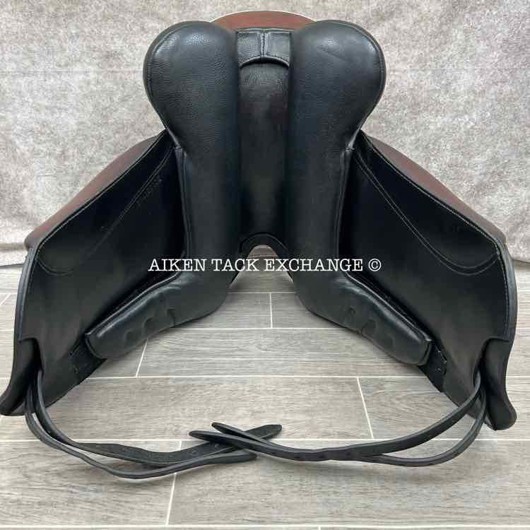 Cardanel Monoflap Dressage Saddle, 17" Seat, Wide Tree, Wool Flocked Panels