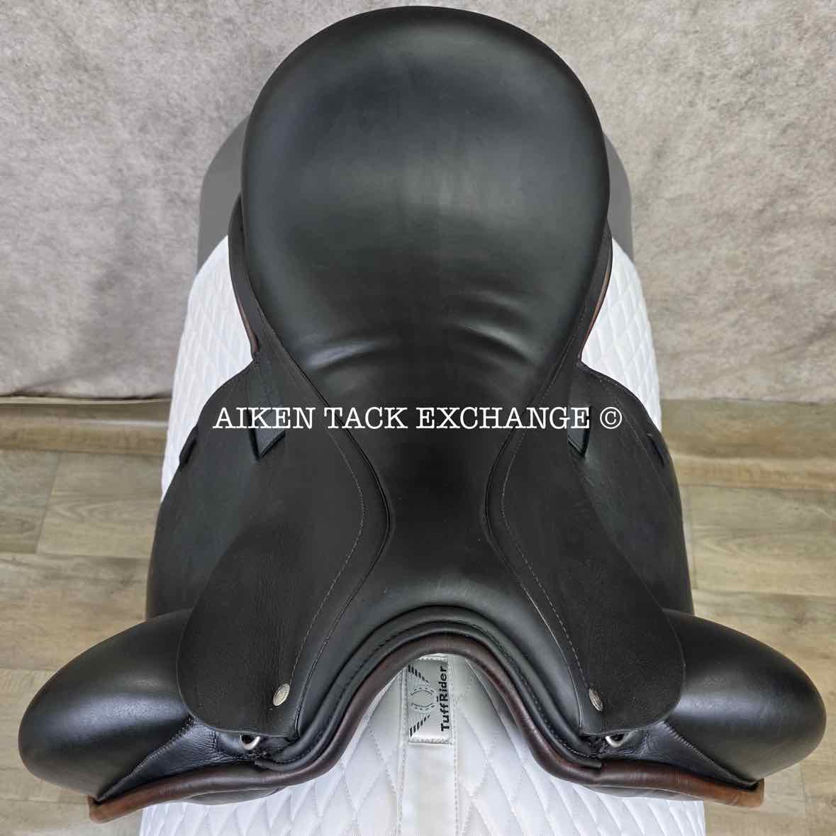 2014 Custom Saddlery Advantage Monoflap Dressage Saddle, 18" Seat, Adjustable Tree, Wool Flocked Panels