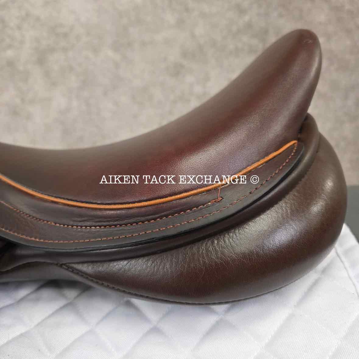 Marcel Toulouse Marielle Genesis Professional Monoflap Eventing Jump Saddle, 18" Seat, Adjustable Tree, Wool Flocked Panels