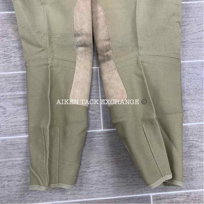 BARGAIN BUNDLE: 2 Pair Tailored Sportsman Side Zip Knee Patch Breeches, Size 32