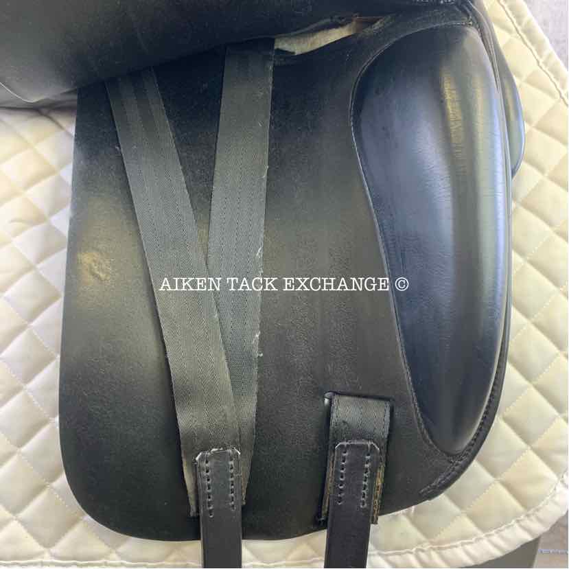 **SOLD** 2003 Amerigo Cervia Dressage Saddle, 17.5" Seat, Wide Tree, Wool Flocked Panels