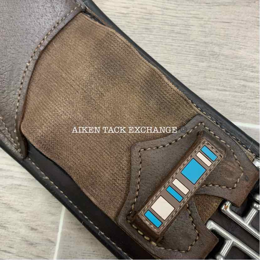 Voltaire Padded Leather Anatomic Short Girth, Brown, 24" (has blemishes)