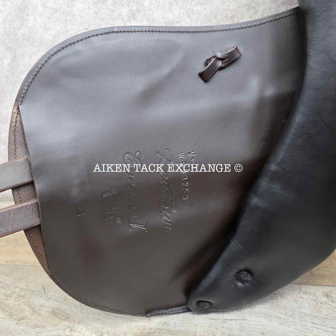 2025 Kentaur Eventer II Monoflap Jump Saddle, 17.5" Seat, Medium Wide Tree, Wool Flocked Panels