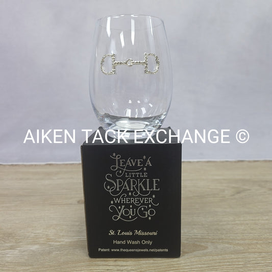 The Queen's Jewel's Snaffle Bit Stemless Glass