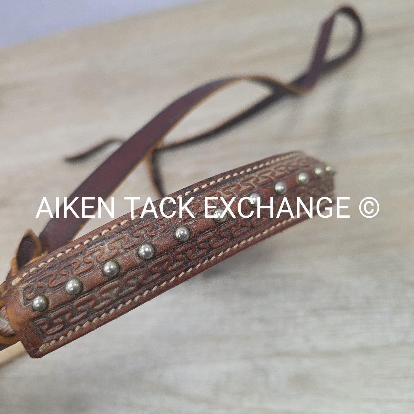 Martin Saddlery Leather Covered Rope Tie Down Noseband