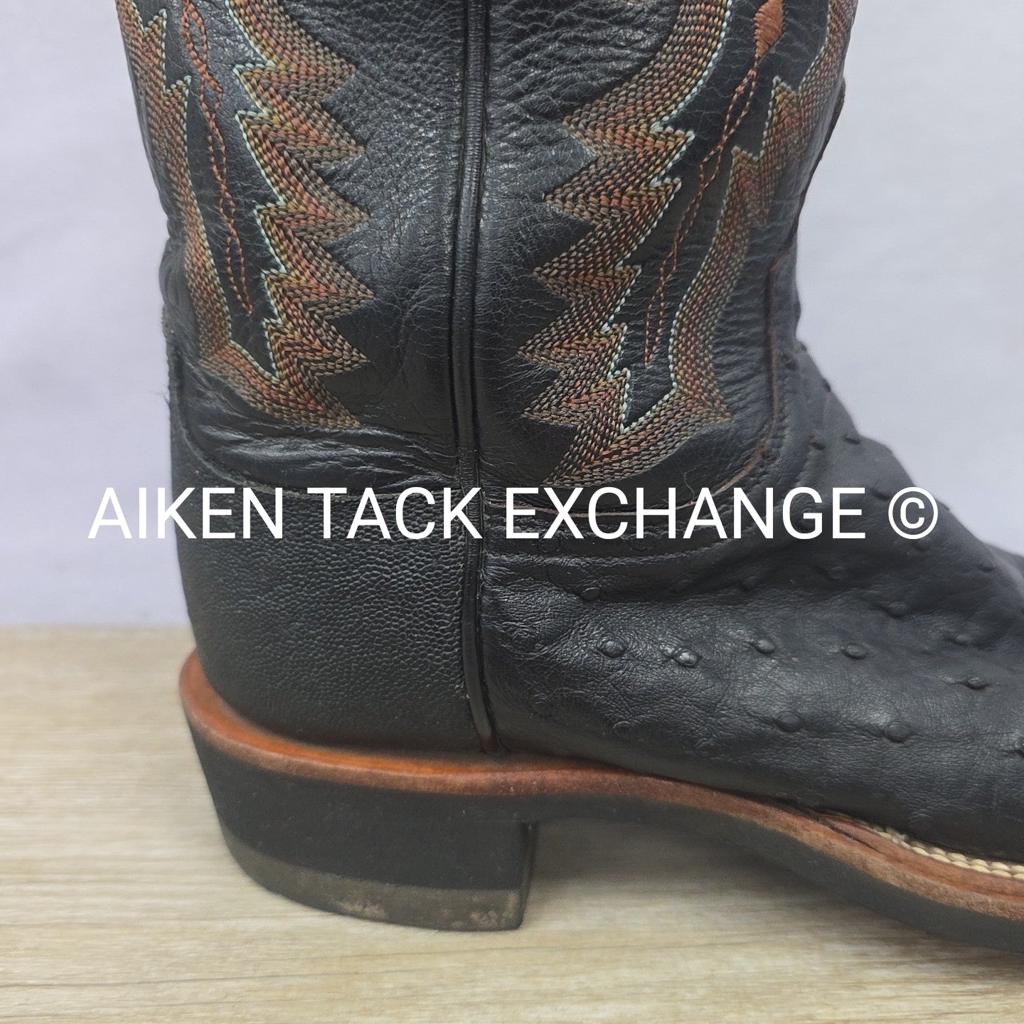 Lucchese Ostrich Boots, Size 6.5