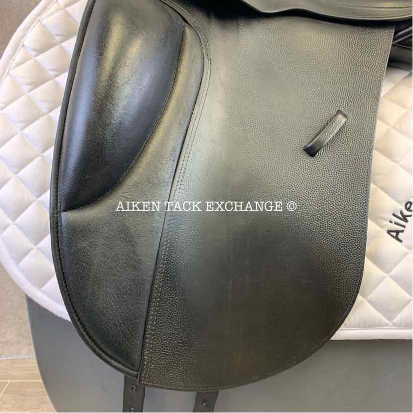 Borne Saddlery Olympia Dressage Saddle, 17.5" Seat, Medium Wide Tree, Wool Flocked Panels