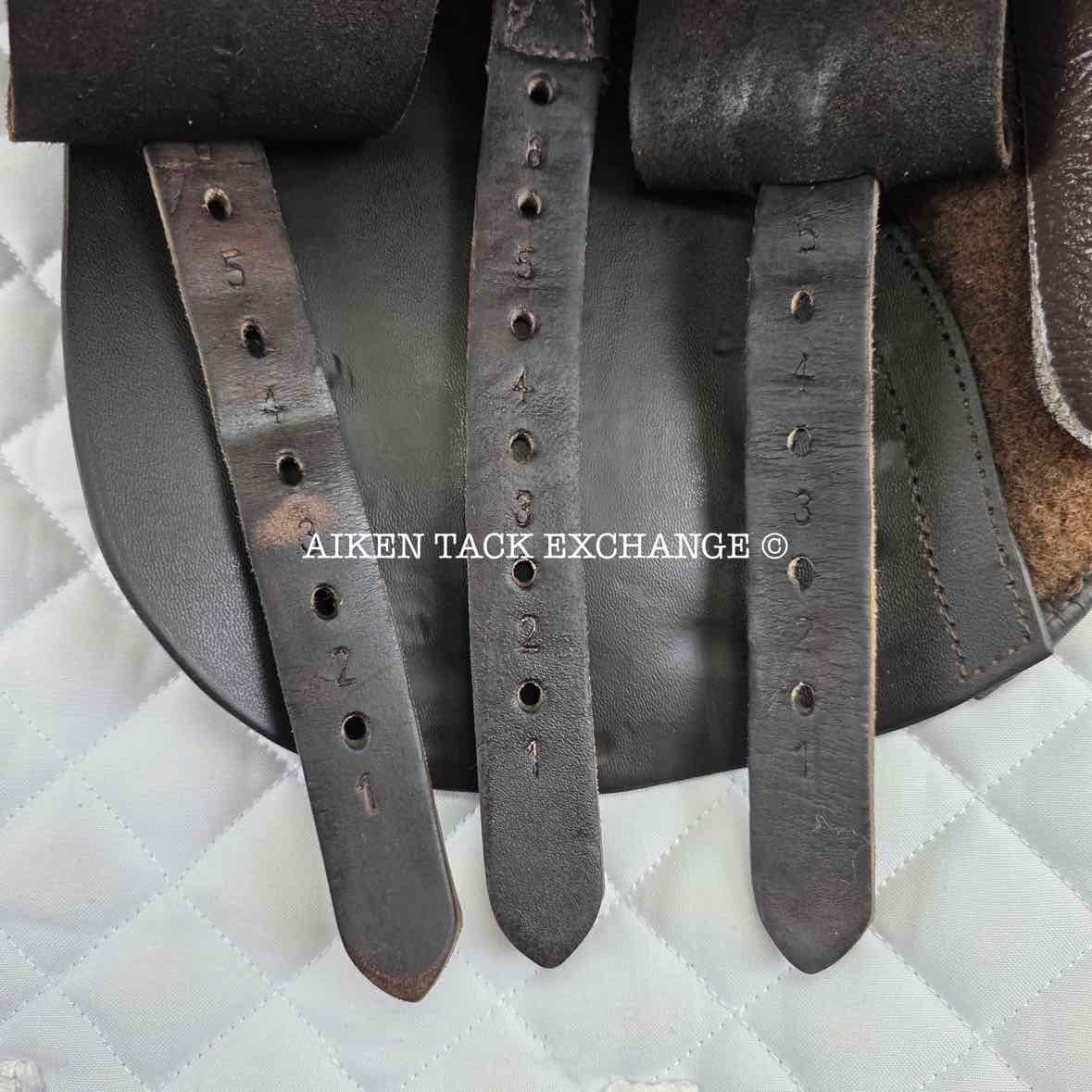 Kent & Masters Original Pony All Purpose Jump Saddle, 15.5" Seat, Adjustable Tree - Changeable Gullet, Wool Flocked Panels