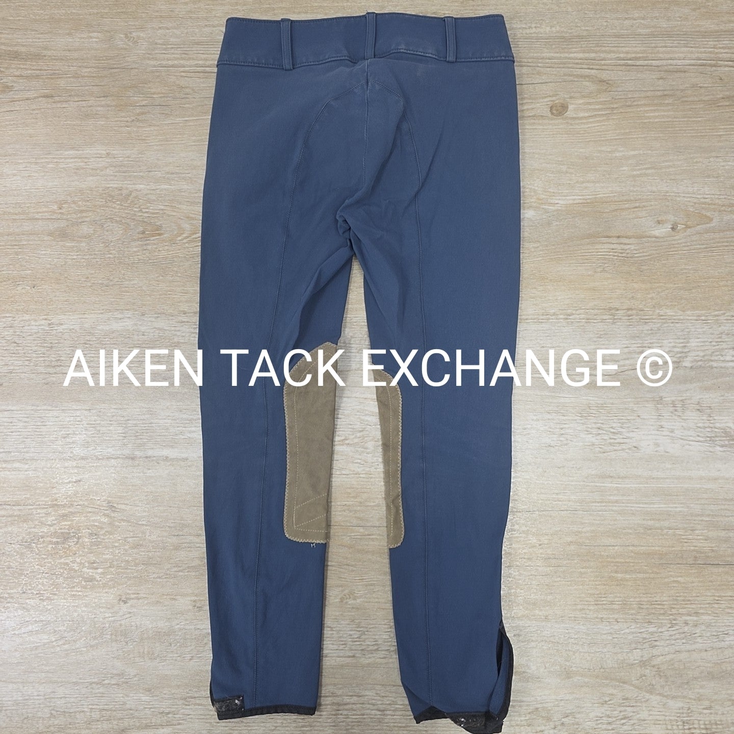 Tailored Sportsman Front Zip Trophy Hunter Knee Patch Breeches, Size 14