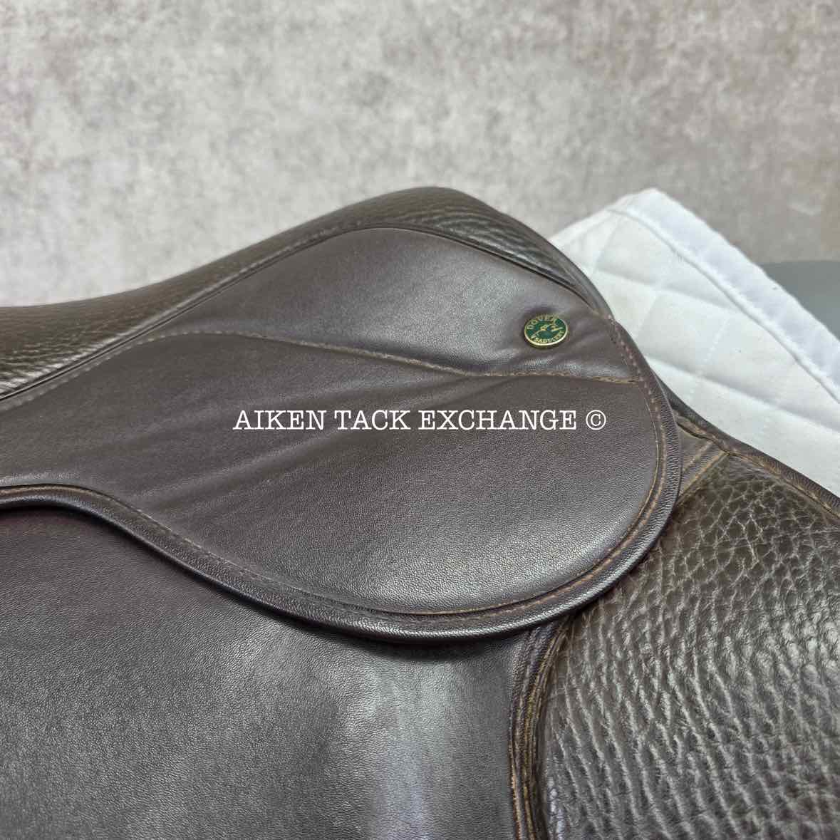 Dover Synthetic ProRide Close Contact Jump Saddle, 16.5" Seat, Medium Tree, Wool Flocked Panels