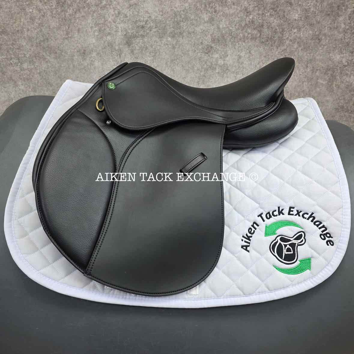 **SOLD** HDR - Henri de Rivel Vegan-X IGP All Purpose Saddle, 15.75" Seat, Adjustable Tree - Changeable Gullet, Wool Flocked Panels