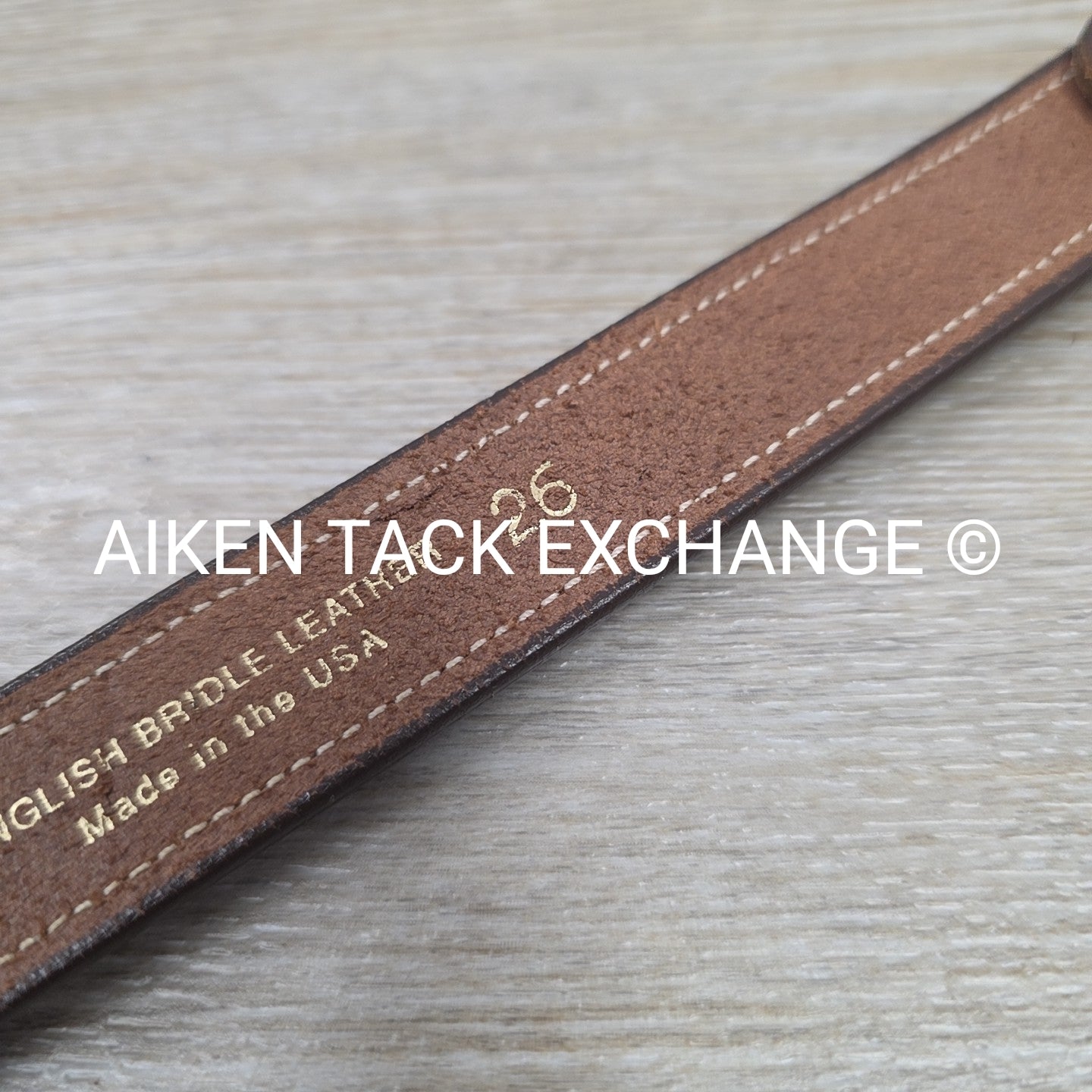 Tory Leather Clincher Brass Buckle Belt, 26"