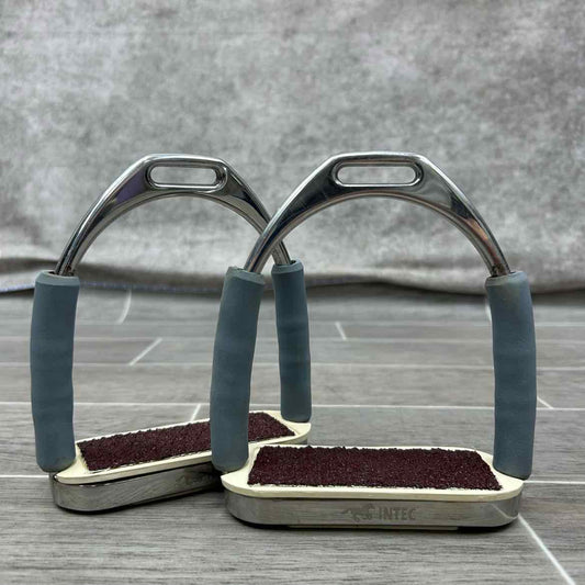 Intec Flex Rider UMS 6 Way Stirrup Irons with Sure Grip Pads 4.5"