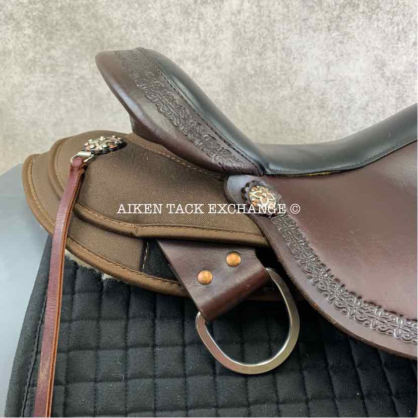 **SOLD** 2022 Circle Y High Horse 6914 Diasetta Cordura Trail Western Saddle, 17" Seat, Wide Tree - Full QH Bars